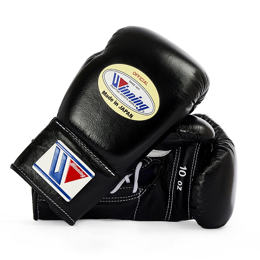 WINNING JAPAN BOXING MS PRO CONTEST BOXING GLOVES - BLACK LACE