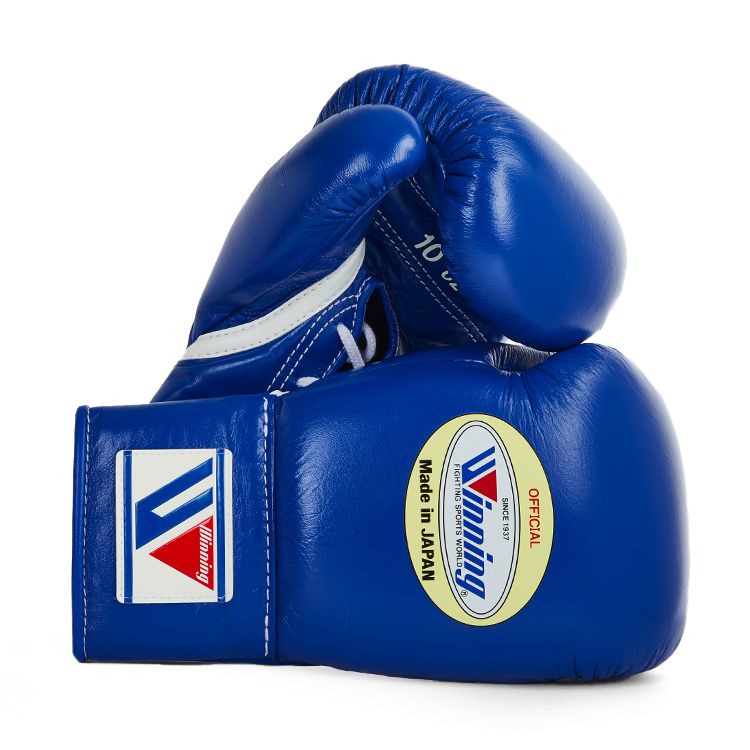 WINNING JAPAN BOXING MS PRO CONTEST BOXING GLOVES - BLUE LACE