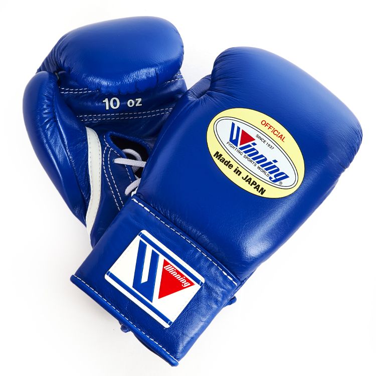 WINNING JAPAN BOXING MS PRO CONTEST BOXING GLOVES - BLUE LACE