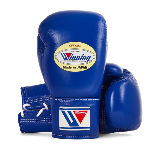 WINNING JAPAN BOXING MS PRO CONTEST BOXING GLOVES - BLUE LACE