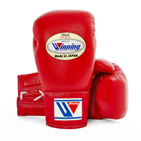 WINNING JAPAN BOXING MS PRO CONTEST BOXING GLOVES - RED LACE